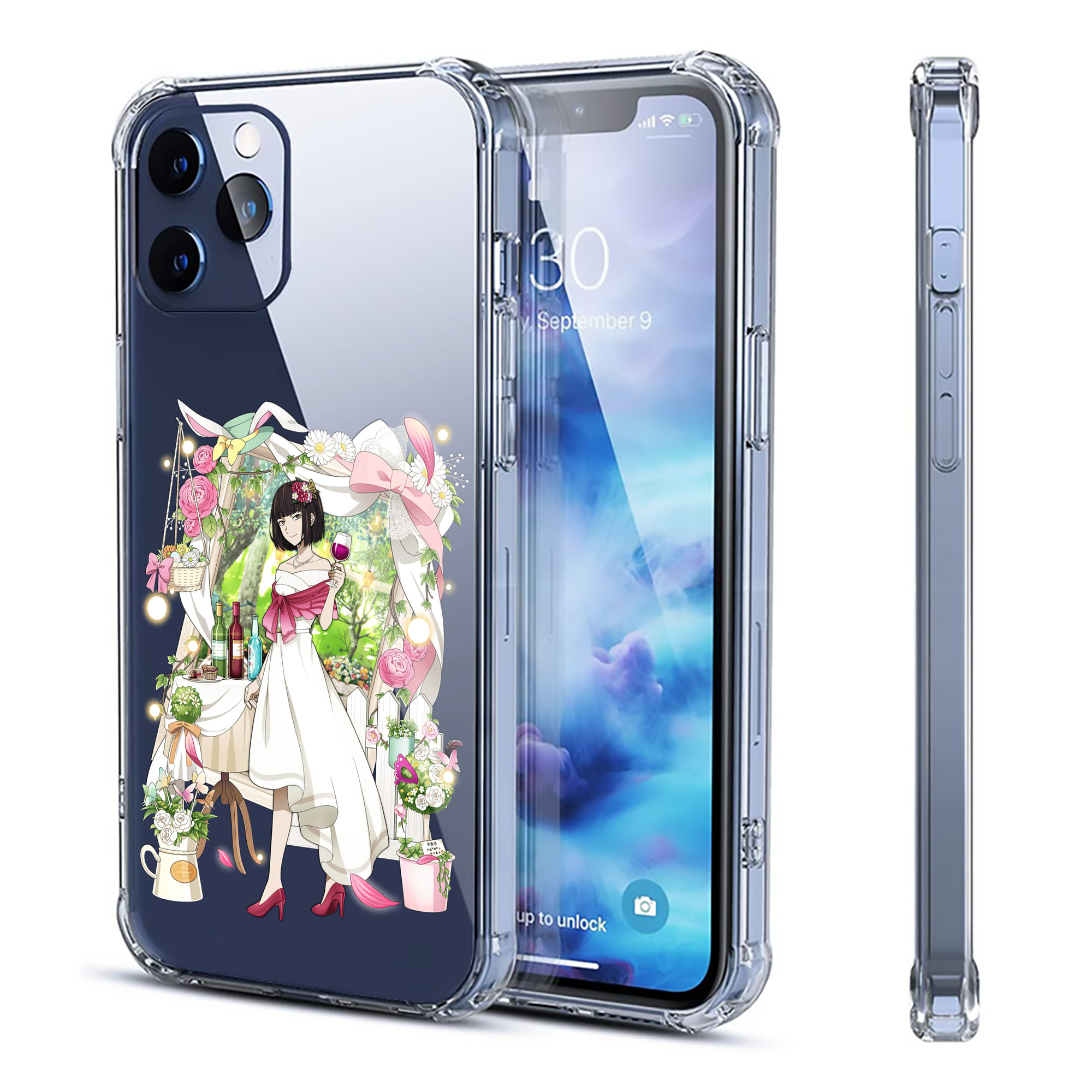 （画像用） 文豪ストレイドッグス Bungo Stray Dogs 【iPhone 12シリーズ対応】透明スマホケース（クリアソフトケース）